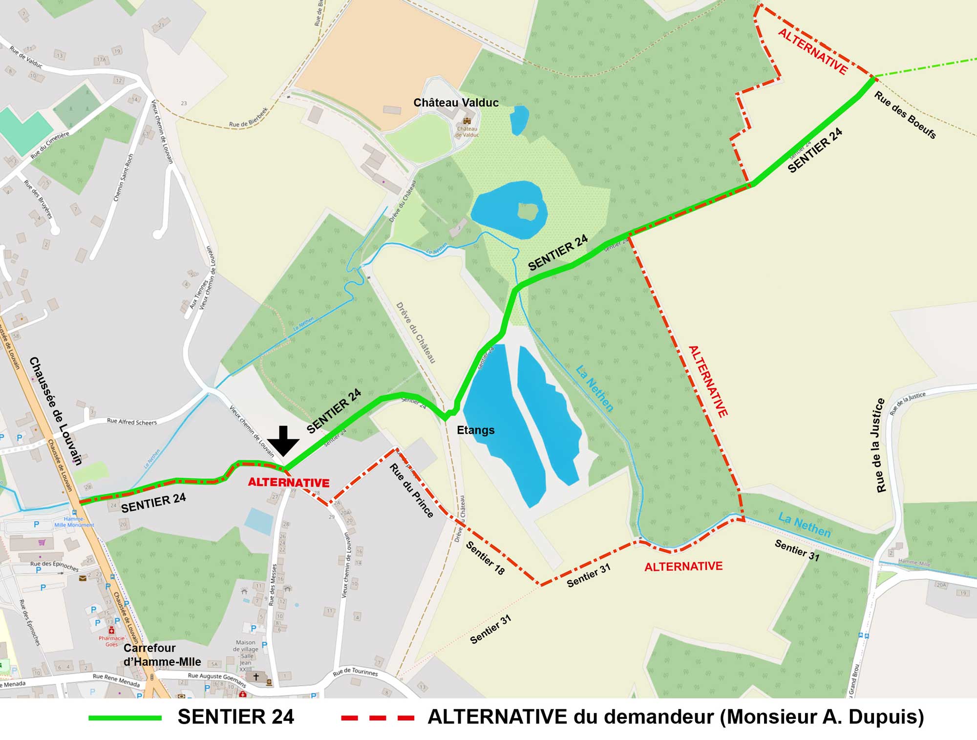 Carte du Sentier 24